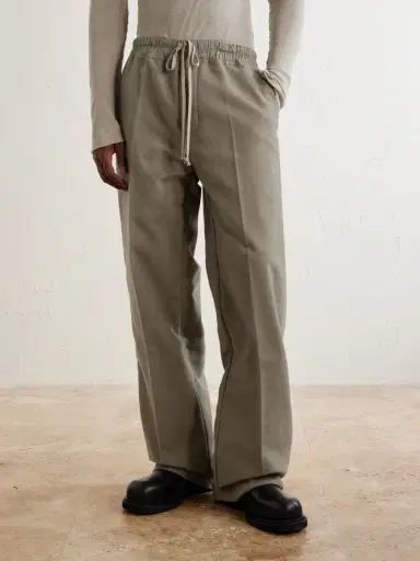 Rick Owens Dietrich Straight-Leg Cotton-Twill Drawstring Trousers - Men | Thumbnail 3 Rick Owens Dietrich Straight-Leg Cotton-Twill Drawstring Trousers - Men | Thumbnail 3