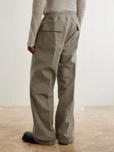 Rick Owens Dietrich Straight-Leg Cotton-Twill Drawstring Trousers - Men | Thumbnail 4 Rick Owens Dietrich Straight-Leg Cotton-Twill Drawstring Trousers - Men | Thumbnail 4