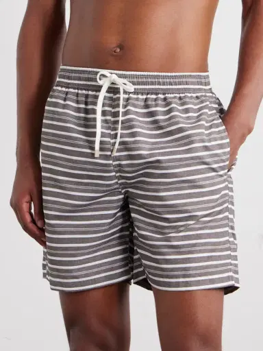 ELEVENTY Straight-Leg Mid-Length Striped Swim Shorts - Men | Thumbnail 2 ELEVENTY Straight-Leg Mid-Length Striped Swim Shorts - Men | Thumbnail 2