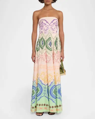 MISA Los Angeles Maddie Strapless Maxi Dress | Thumbnail 2 MISA Los Angeles Maddie Strapless Maxi Dress | Thumbnail 2