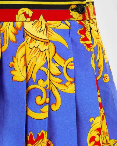 Versace Girl's The Sun Pleated Skirt | Thumbnail 2 Versace Girl's The Sun Pleated Skirt | Thumbnail 2