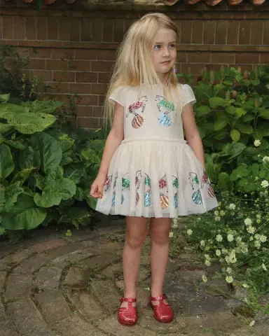 Konges Slojd Girl's Odette Sequined Tulle Dress, Size 18M-10 | Thumbnail 7 Konges Slojd Girl's Odette Sequined Tulle Dress, Size 18M-10 | Thumbnail 7