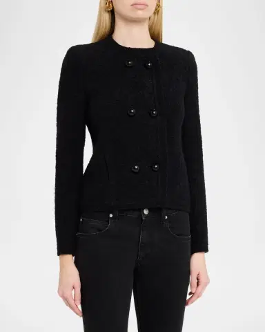 Isabel Marant Suely Boucle Double-Breasted Jacket | Thumbnail 4 Isabel Marant Suely Boucle Double-Breasted Jacket | Thumbnail 4