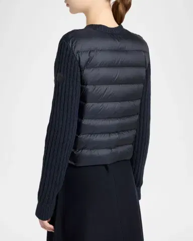Moncler Padded Knit Cardigan | Thumbnail 3 Moncler Padded Knit Cardigan | Thumbnail 3
