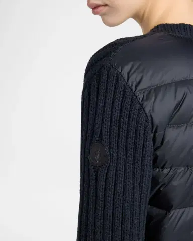 Moncler Padded Knit Cardigan | Thumbnail 5 Moncler Padded Knit Cardigan | Thumbnail 5