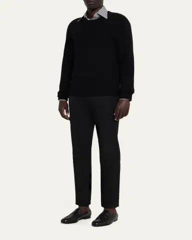 Tom Ford Men's Gigi Leather Twisted-Band Penny Loafers | Thumbnail 3 Tom Ford Men's Gigi Leather Twisted-Band Penny Loafers | Thumbnail 3