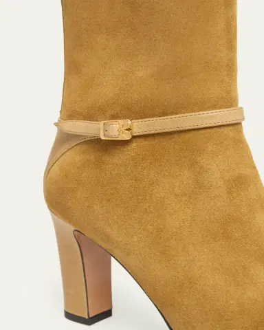 Valentino Garavani 85mm Pattie Suede Ankle Boots | Thumbnail 3 Valentino Garavani 85mm Pattie Suede Ankle Boots | Thumbnail 3