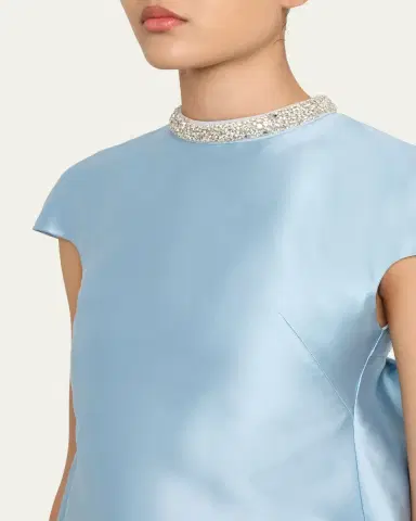 Atelier Prabal Gurung Naomi Crystal Button-Back Gown with Train | Thumbnail 5 Atelier Prabal Gurung Naomi Crystal Button-Back Gown with Train | Thumbnail 5