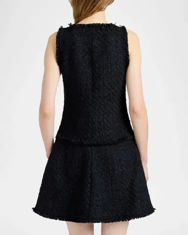 Proenza Schouler White Label Kaida Bouclé Mini Dress | Thumbnail 3 Proenza Schouler White Label Kaida Bouclé Mini Dress | Thumbnail 3