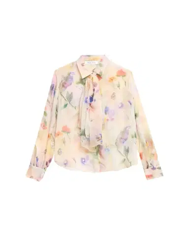 Prabal Gurung Floral-Print Handkerchief Hem Skirt | Thumbnail 1 Prabal Gurung Floral-Print Handkerchief Hem Skirt | Thumbnail 1