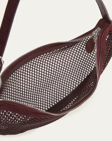 Alaïa Fishnet Crescent Shoulder Bag | Thumbnail 4 Alaïa Fishnet Crescent Shoulder Bag | Thumbnail 4