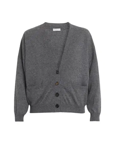 Brunello Cucinelli Cashmere Relaxed Cardigan Sweater | Thumbnail 1 Brunello Cucinelli Cashmere Relaxed Cardigan Sweater | Thumbnail 1