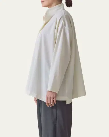 Eskandar Cotton Slim A-Line Shirt | Thumbnail 4 Eskandar Cotton Slim A-Line Shirt | Thumbnail 4