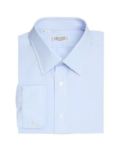 Charvet Men's Point Collar Cotton Dress Shirt | Thumbnail 1 Charvet Men's Point Collar Cotton Dress Shirt | Thumbnail 1