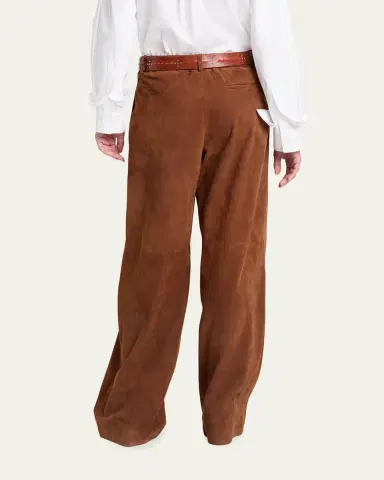 TWP Hudson St Suede Wide-Leg Pants | Thumbnail 3 TWP Hudson St Suede Wide-Leg Pants | Thumbnail 3