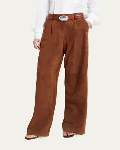 TWP Hudson St Suede Wide-Leg Pants | Thumbnail 4 TWP Hudson St Suede Wide-Leg Pants | Thumbnail 4