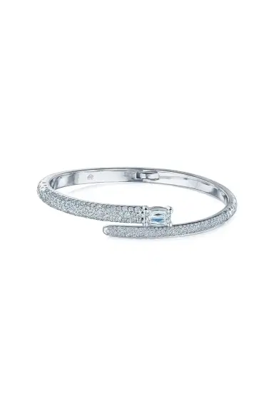 KWIAT Diamond Crossover Bangle Bracelet | Thumbnail 1 KWIAT Diamond Crossover Bangle Bracelet | Thumbnail 1