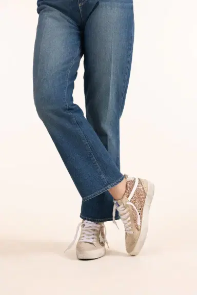 Golden Goose Mid Star Pink Sneaker | Thumbnail 4 Golden Goose Mid Star Pink Sneaker | Thumbnail 4