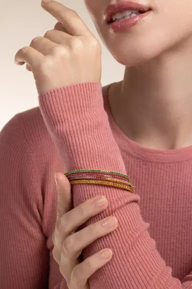 KWIAT Rainbow Sapphire Stackable Bangle Bracelet | Thumbnail 4 KWIAT Rainbow Sapphire Stackable Bangle Bracelet | Thumbnail 4