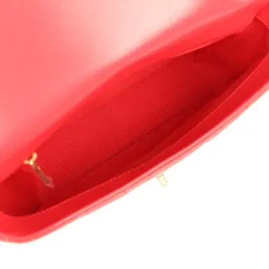 Chanel Chanel Small Flap Bag Red Lambskin Red Enamel Antique Gold Hardware | Thumbnail 8 Chanel Chanel Small Flap Bag Red Lambskin Red Enamel Antique Gold Hardware | Thumbnail 8