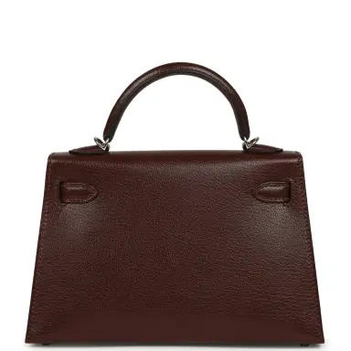 HERMÈS Hermes "Clou De Coeur" Kelly Sellier 20 Terre Chevre Chamkila Palladium Hardware | Thumbnail 5 HERMÈS Hermes "Clou De Coeur" Kelly Sellier 20 Terre Chevre Chamkila Palladium Hardware | Thumbnail 5