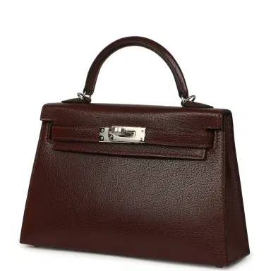 HERMÈS Hermes "Clou De Coeur" Kelly Sellier 20 Terre Chevre Chamkila Palladium Hardware | Thumbnail 6 HERMÈS Hermes "Clou De Coeur" Kelly Sellier 20 Terre Chevre Chamkila Palladium Hardware | Thumbnail 6