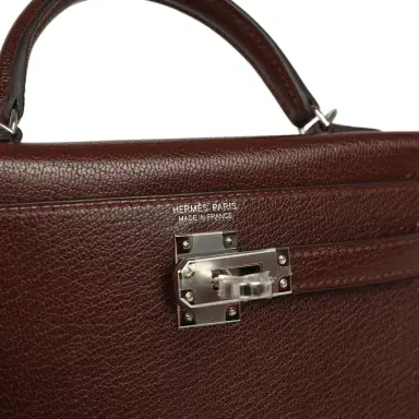 HERMÈS Hermes "Clou De Coeur" Kelly Sellier 20 Terre Chevre Chamkila Palladium Hardware | Thumbnail 9 HERMÈS Hermes "Clou De Coeur" Kelly Sellier 20 Terre Chevre Chamkila Palladium Hardware | Thumbnail 9