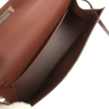 HERMÈS Hermes "Clou De Coeur" Kelly Sellier 20 Terre Chevre Chamkila Palladium Hardware | Thumbnail 10 HERMÈS Hermes "Clou De Coeur" Kelly Sellier 20 Terre Chevre Chamkila Palladium Hardware | Thumbnail 10