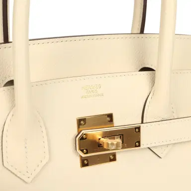 HERMÈS Hermes Birkin Sellier 30 Nata Epsom Gold Hardware | Thumbnail 7 HERMÈS Hermes Birkin Sellier 30 Nata Epsom Gold Hardware | Thumbnail 7