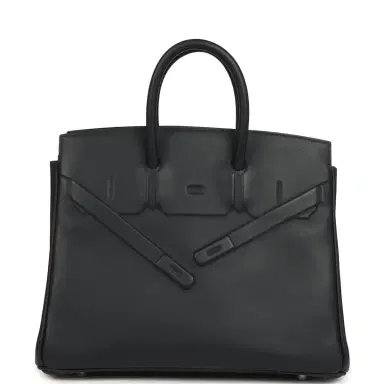 HERMÈS Hermes Birkin Shadow 25 Caban Swift Palladium Hardware | Thumbnail 1 HERMÈS Hermes Birkin Shadow 25 Caban Swift Palladium Hardware | Thumbnail 1
