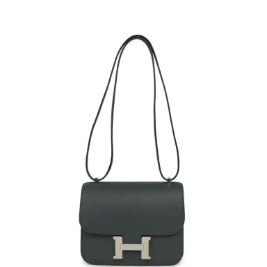 HERMÈS Hermes Constance 18 Carbone Chevre Mysore Palladium Hardware | Thumbnail 7 HERMÈS Hermes Constance 18 Carbone Chevre Mysore Palladium Hardware | Thumbnail 7