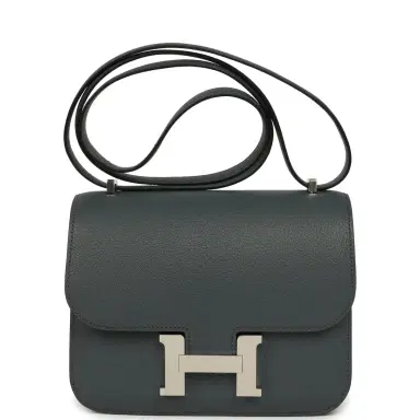HERMÈS Hermes Constance 18 Carbone Chevre Mysore Palladium Hardware | Thumbnail 1 HERMÈS Hermes Constance 18 Carbone Chevre Mysore Palladium Hardware | Thumbnail 1