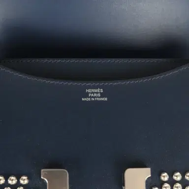 HERMÈS Hermes Constance 18 Clouté Bleu Abysse Box Palladium Hardware | Thumbnail 8 HERMÈS Hermes Constance 18 Clouté Bleu Abysse Box Palladium Hardware | Thumbnail 8