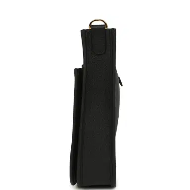 HERMÈS Hermes Evelyne 23 Black Clemence Gold Hardware | Thumbnail 3 HERMÈS Hermes Evelyne 23 Black Clemence Gold Hardware | Thumbnail 3