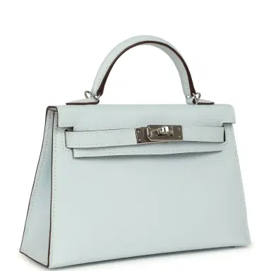 HERMÈS Hermes Kelly Sellier 20 Bleu Brume Epsom Palladium Hardware | Thumbnail 2 HERMÈS Hermes Kelly Sellier 20 Bleu Brume Epsom Palladium Hardware | Thumbnail 2