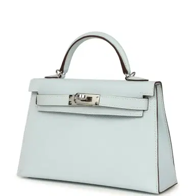 HERMÈS Hermes Kelly Sellier 20 Bleu Brume Epsom Palladium Hardware | Thumbnail 5 HERMÈS Hermes Kelly Sellier 20 Bleu Brume Epsom Palladium Hardware | Thumbnail 5