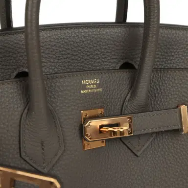 HERMÈS Pre-owned Hermes Birkin 25 Etain Togo Rose Gold Hardware | Thumbnail 7 HERMÈS Pre-owned Hermes Birkin 25 Etain Togo Rose Gold Hardware | Thumbnail 7