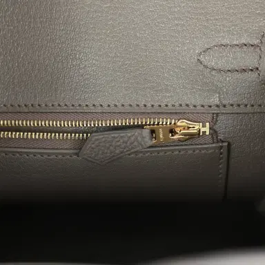 HERMÈS Pre-owned Hermes Birkin 25 Etain Togo Rose Gold Hardware | Thumbnail 9 HERMÈS Pre-owned Hermes Birkin 25 Etain Togo Rose Gold Hardware | Thumbnail 9