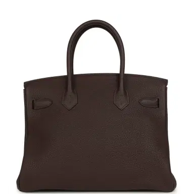 HERMÈS Pre-owned Hermes Birkin 30 Chocolate Togo Palladium Hardware | Thumbnail 4 HERMÈS Pre-owned Hermes Birkin 30 Chocolate Togo Palladium Hardware | Thumbnail 4