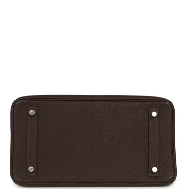 HERMÈS Pre-owned Hermes Birkin 30 Chocolate Togo Palladium Hardware | Thumbnail 6 HERMÈS Pre-owned Hermes Birkin 30 Chocolate Togo Palladium Hardware | Thumbnail 6