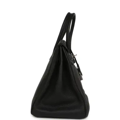 HERMÈS Pre-owned Hermes Birkin 35 Black Togo Palladium Hardware | Thumbnail 3 HERMÈS Pre-owned Hermes Birkin 35 Black Togo Palladium Hardware | Thumbnail 3