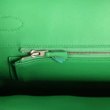 HERMÈS Pre-owned Hermes Birkin Ghillies 30 Bambou Togo, Swift Palladium Hardware | Thumbnail 8 HERMÈS Pre-owned Hermes Birkin Ghillies 30 Bambou Togo, Swift Palladium Hardware | Thumbnail 8