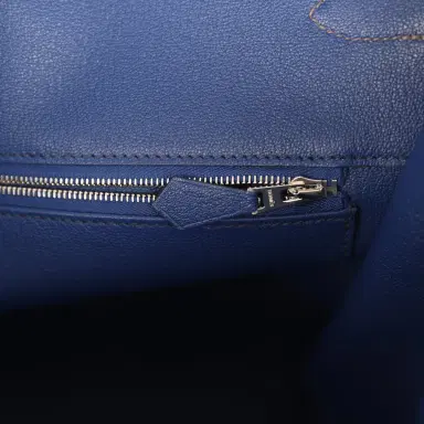 HERMÈS Pre-owned Hermes Special Order (HSS) Birkin 40 Etain Verso Togo Palladium Hardware | Thumbnail 9 HERMÈS Pre-owned Hermes Special Order (HSS) Birkin 40 Etain Verso Togo Palladium Hardware | Thumbnail 9