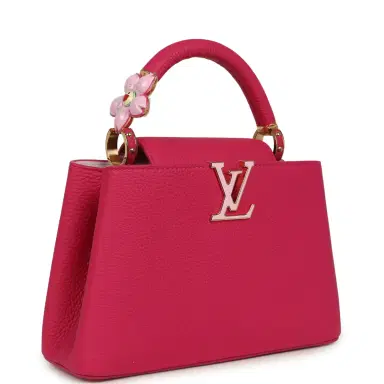 Louis Vuitton Pre-owned Louis Vuitton X Takashi Murakami Cherry Blossom Capucines BB Pink Taurillon Leather Gold Hardware | Thumbnail 2 Louis Vuitton Pre-owned Louis Vuitton X Takashi Murakami Cherry Blossom Capucines BB Pink Taurillon Leather Gold Hardware | Thumbnail 2