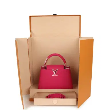 Louis Vuitton Pre-owned Louis Vuitton X Takashi Murakami Cherry Blossom Capucines BB Pink Taurillon Leather Gold Hardware | Thumbnail 14 Louis Vuitton Pre-owned Louis Vuitton X Takashi Murakami Cherry Blossom Capucines BB Pink Taurillon Leather Gold Hardware | Thumbnail 14