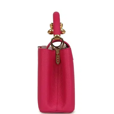 Louis Vuitton Pre-owned Louis Vuitton X Takashi Murakami Cherry Blossom Capucines BB Pink Taurillon Leather Gold Hardware | Thumbnail 5 Louis Vuitton Pre-owned Louis Vuitton X Takashi Murakami Cherry Blossom Capucines BB Pink Taurillon Leather Gold Hardware | Thumbnail 5