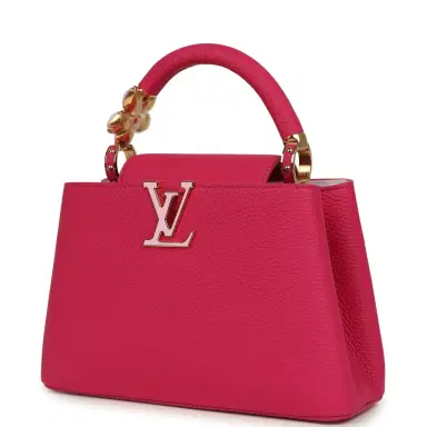 Louis Vuitton Pre-owned Louis Vuitton X Takashi Murakami Cherry Blossom Capucines BB Pink Taurillon Leather Gold Hardware | Thumbnail 6 Louis Vuitton Pre-owned Louis Vuitton X Takashi Murakami Cherry Blossom Capucines BB Pink Taurillon Leather Gold Hardware | Thumbnail 6