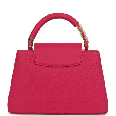 Louis Vuitton Pre-owned Louis Vuitton X Takashi Murakami Cherry Blossom Capucines BB Pink Taurillon Leather Gold Hardware | Thumbnail 7 Louis Vuitton Pre-owned Louis Vuitton X Takashi Murakami Cherry Blossom Capucines BB Pink Taurillon Leather Gold Hardware | Thumbnail 7