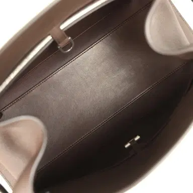 The Row The Row Margaux Shoulder 12 Deep Brown Calfskin Silver Hardware | Thumbnail 8 The Row The Row Margaux Shoulder 12 Deep Brown Calfskin Silver Hardware | Thumbnail 8