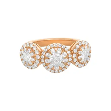 Mémoire Mémoire Diamond Bouquets 18K Rose Gold Engagement Ring Sz. 6.5 by The Solist | Thumbnail 1 Mémoire Mémoire Diamond Bouquets 18K Rose Gold Engagement Ring Sz. 6.5 by The Solist | Thumbnail 1